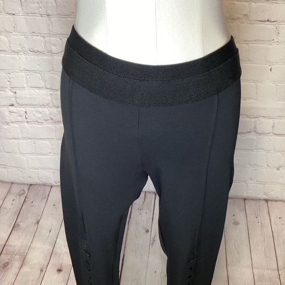 1680. BCBG Black Leggings NWOT Size M - Picture 5 of 8